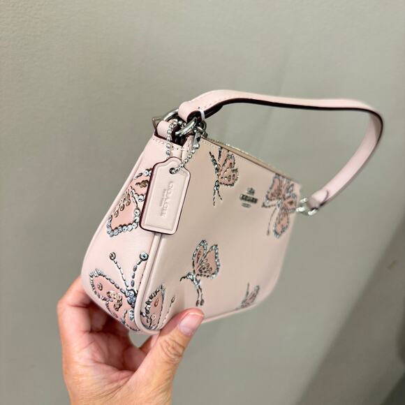 Coach Nolita 19 With Sparkly Butterfly Print CCF58‼️choose 1 color‼️ - Picture 3 of 15